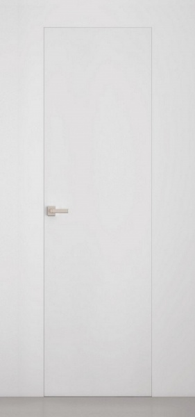 Межкомнатная дверь INVISIBLE ( скрытая) под отделку. Черная кромка